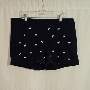 J Crew Embroidered Chino Shorts